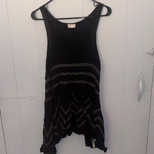 Black and Gray Sleeveless Top/Dress